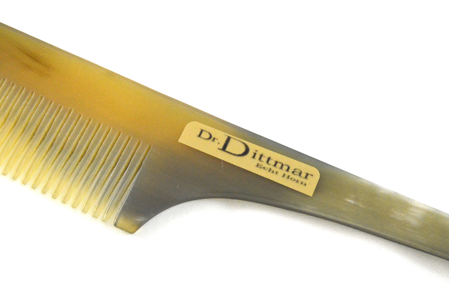 Horn Stielkamm / Toupierkamm 20.5cm / sehr feine Zahnung