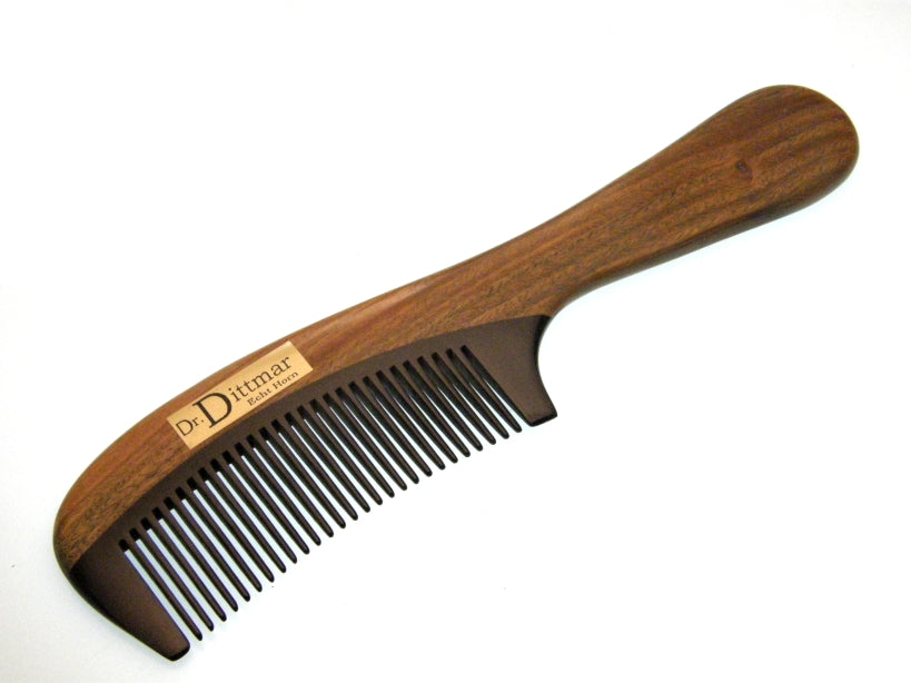 Kombi Griffkamm aus Büffelhorn und Bambus