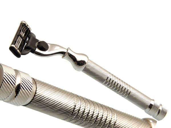 Heavy solid brass razor model 601
