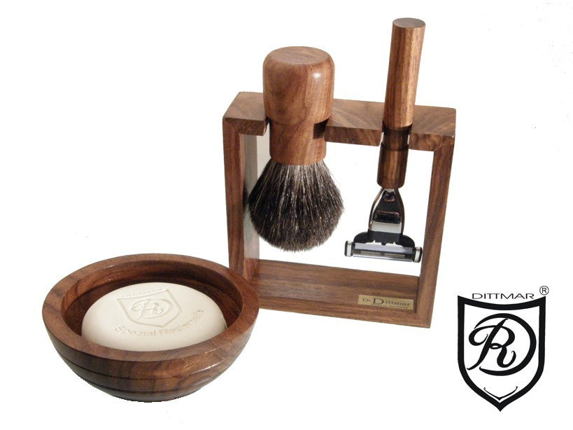 Shesham (Indian rosewood) shaving set