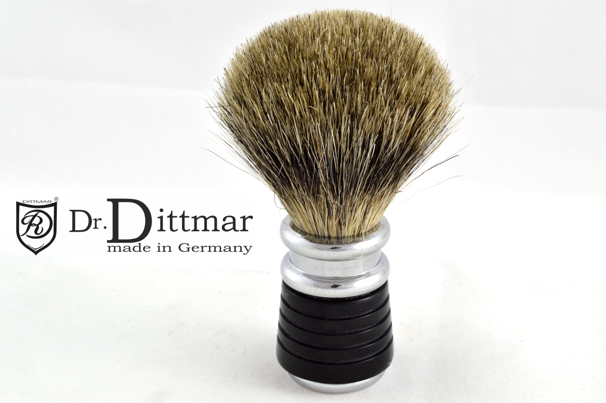 Our classic: Dittmar shaving brush acrylic + brass