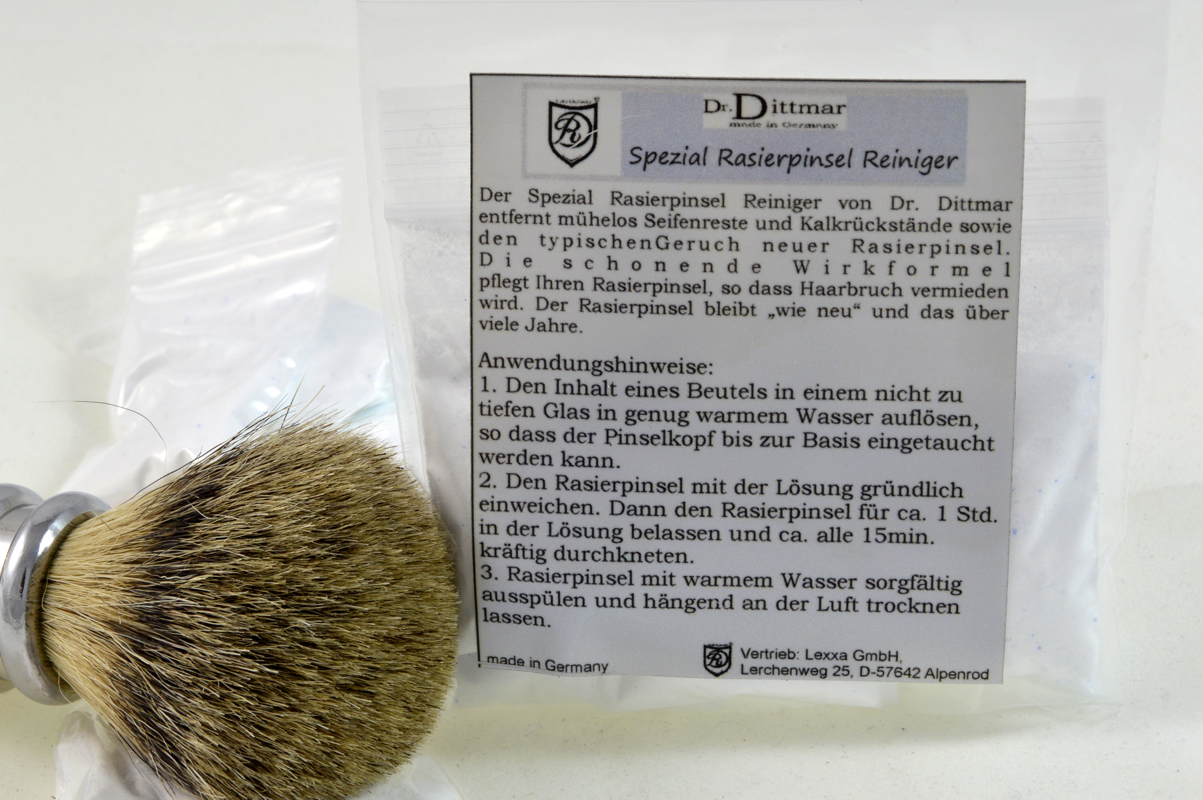 Ewige Jugend für Ihren Rasierpinsel -Rasierpinselreiniger-