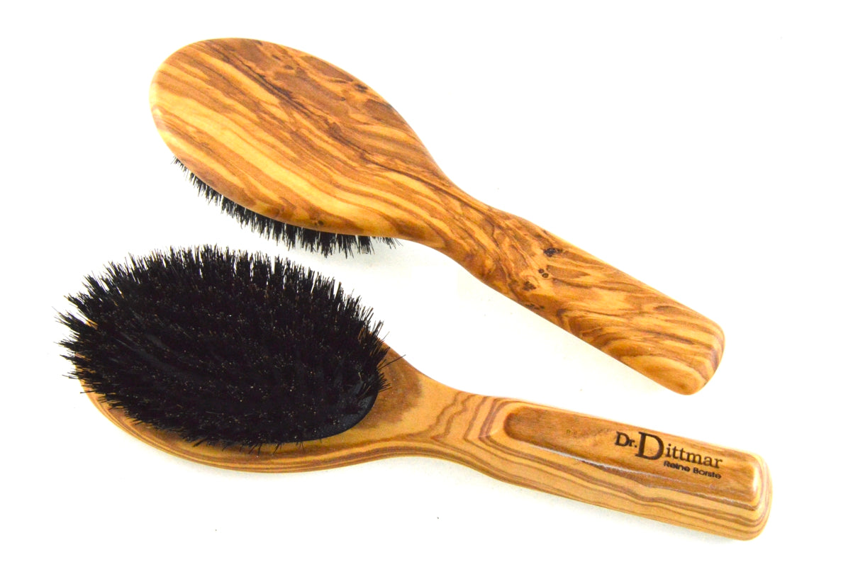 Olivenholz Pneumatik Haarbürste