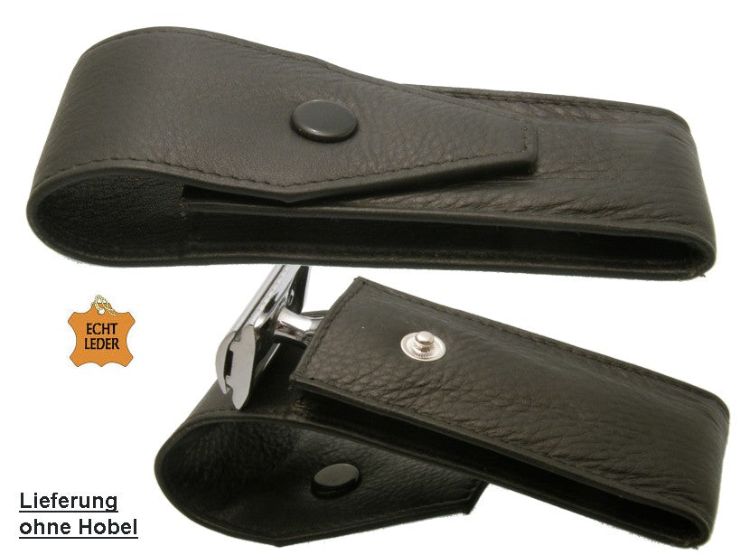 High-quality leather case for safety razor