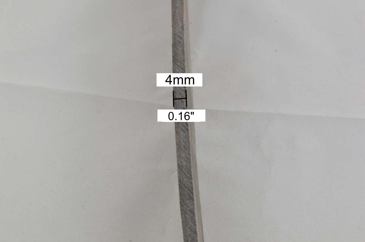 Büffelhorn Streifen 49-51cm Länge / 4+mm Stärke