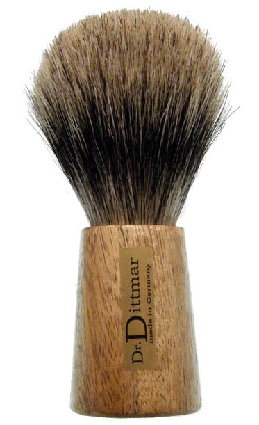 Rasierpinsel aus Mangoholz Zupfdachs Konisch