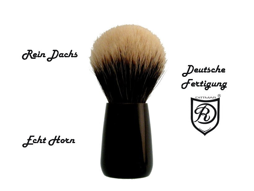 Blaireau Mühle Classic, pur argenté 19 mm, monture olivier Blaireau Mühle Classic, pur argenté 19 mm, monture olivier