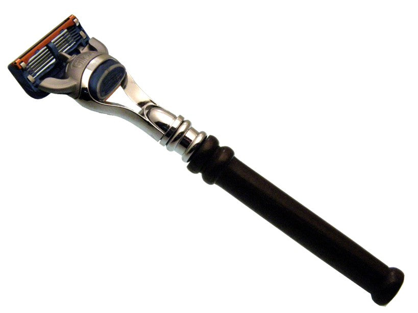 Rosewood razor compatible with Gillette Fusion (TM)