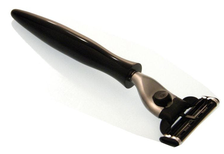 Mach 3 razor made of black acrylic glass