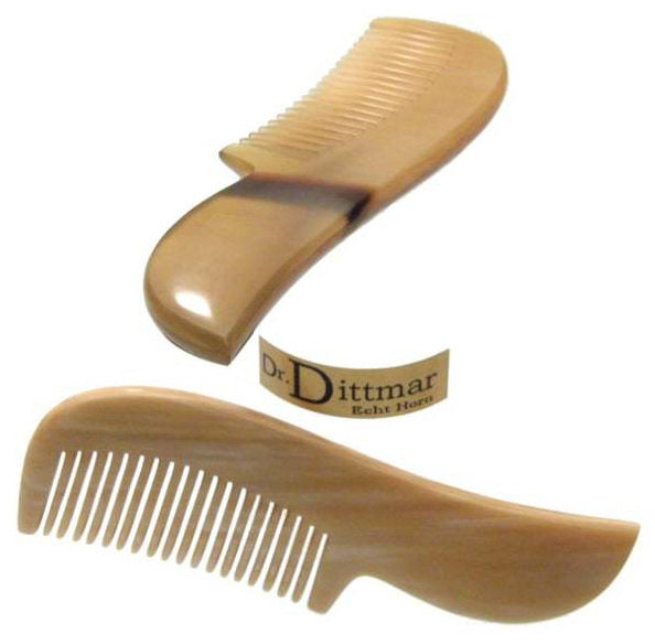 Eleganter Bartkamm (oder Wimpernkamm) aus hellem Horn
