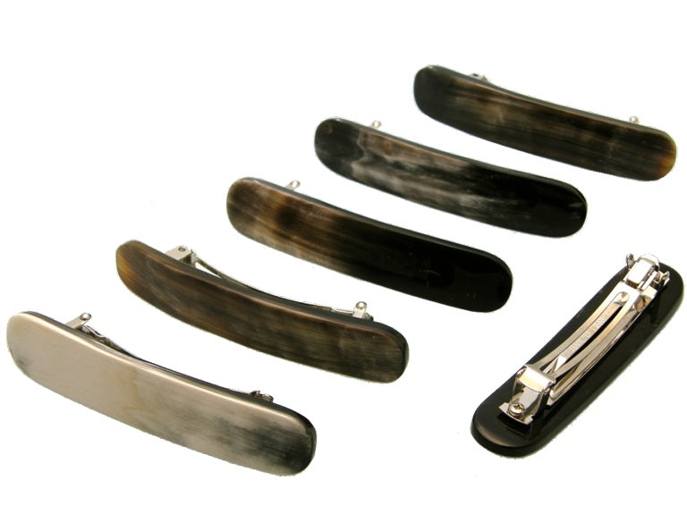 Horn hair clip small (rounded shape)