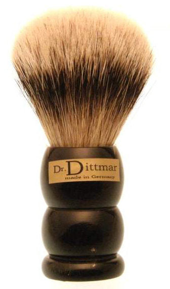 Elegant buffalo horn shaving brush black