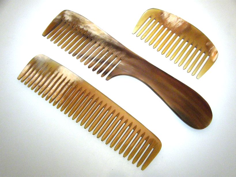 3er-Set Afro Kämme Mit Metallzähnen – Für Lockiges & Krauses Haar (verschiedene Größen)