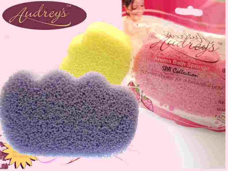 Bath sponge wave lemon