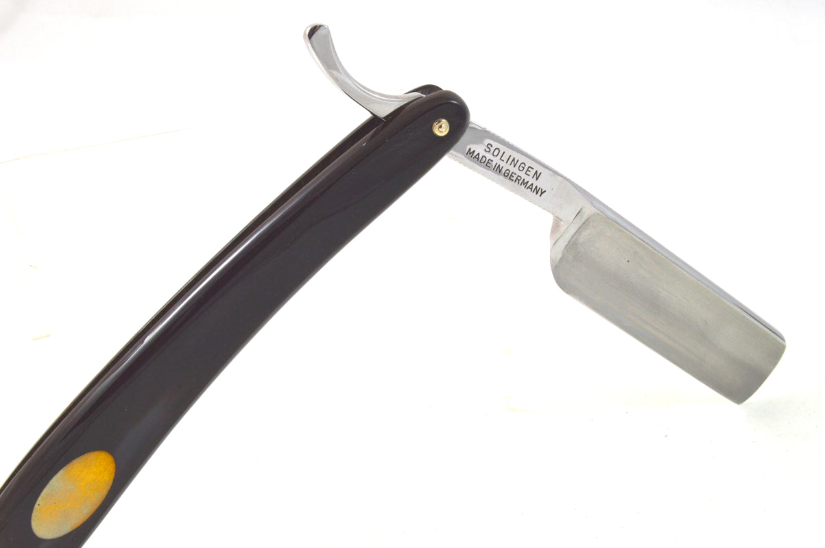 Aust Rasiermesser Karbonstahl 7/8" mit Büffelhorn Heft