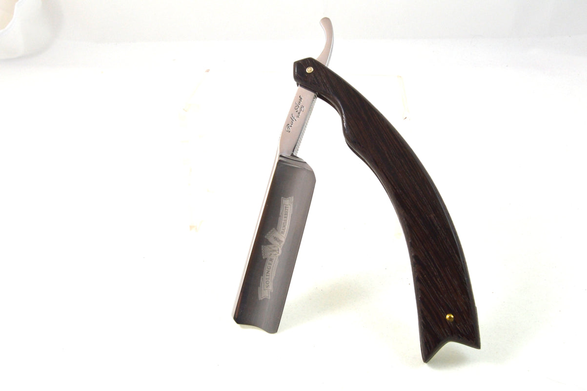 Aust Rasiermesser Karbonstahl 7/8" mit Wengé Holzheft