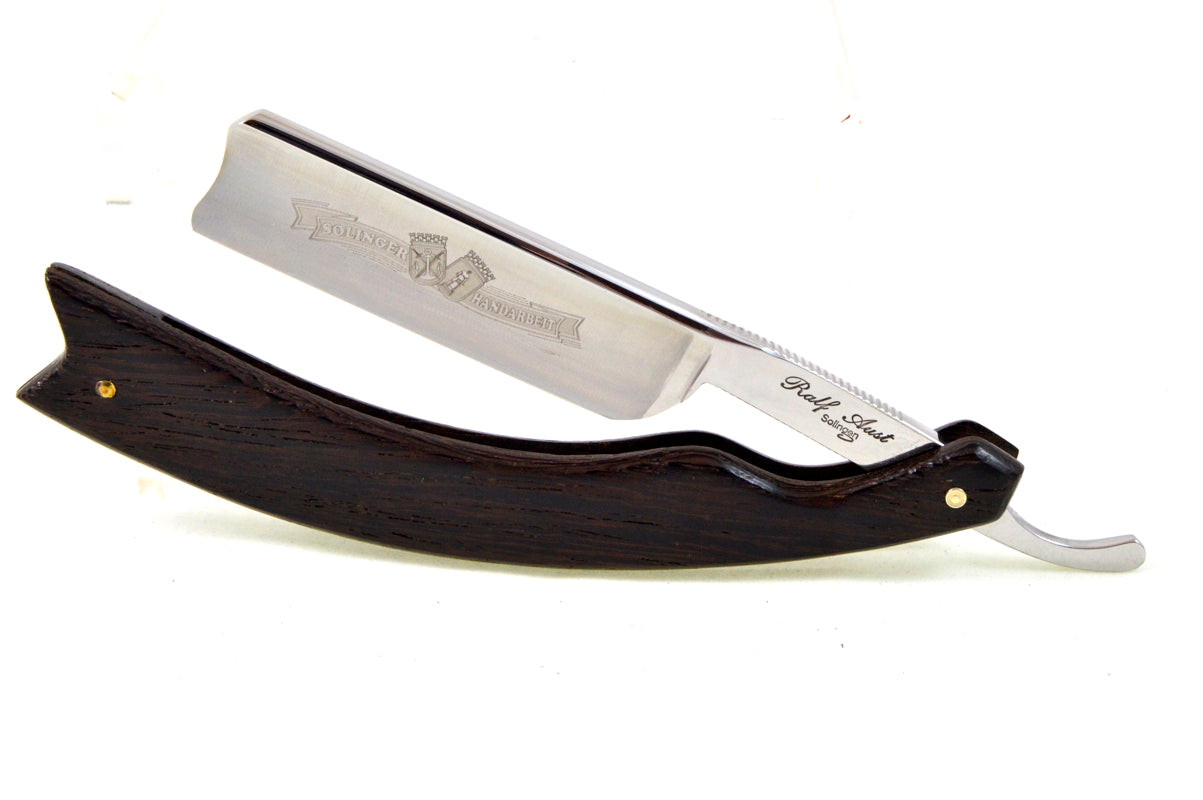 Aust Rasiermesser Karbonstahl 7/8" mit Wengé Holzheft