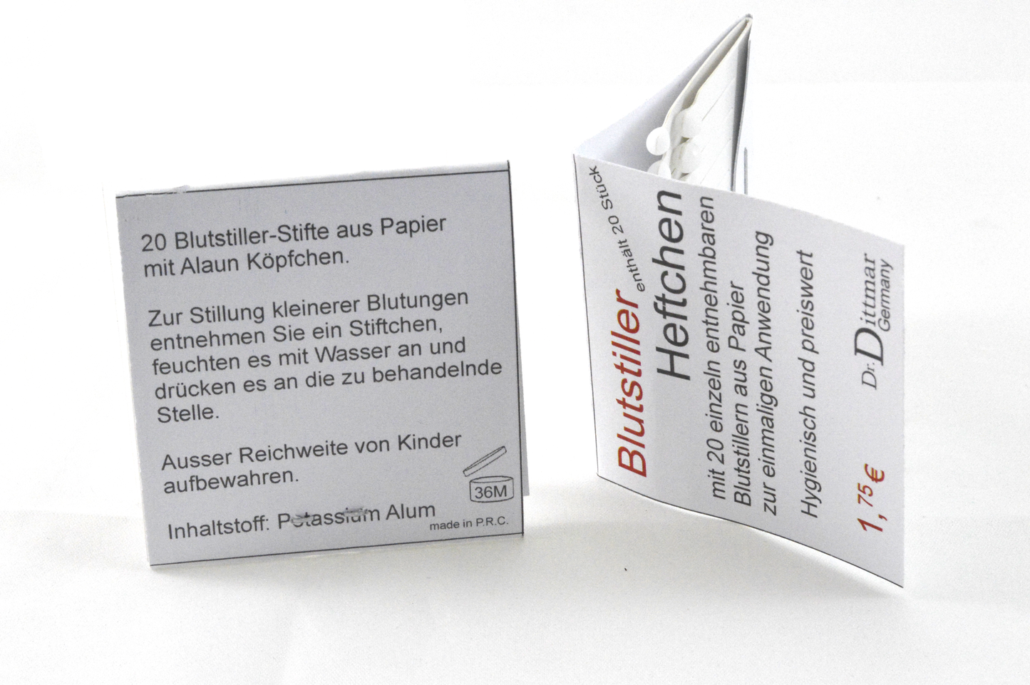 Alaun -Blutstiller- Heftchen 20Stk.