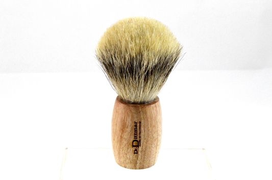Shaving brush made of mango wood badger silvertip plucking =Fässle=