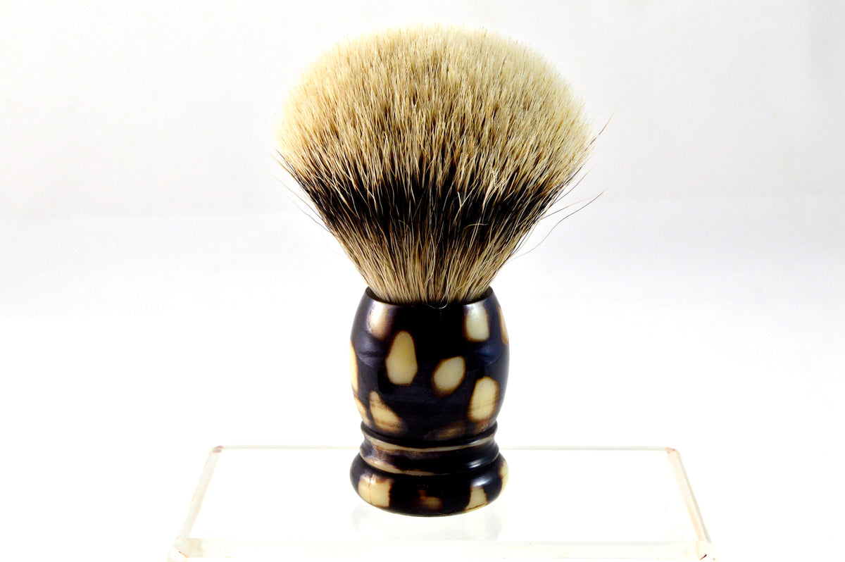 Braun Beige Premium Silberspitz 20mm mit Griff aus Edelkunstharz