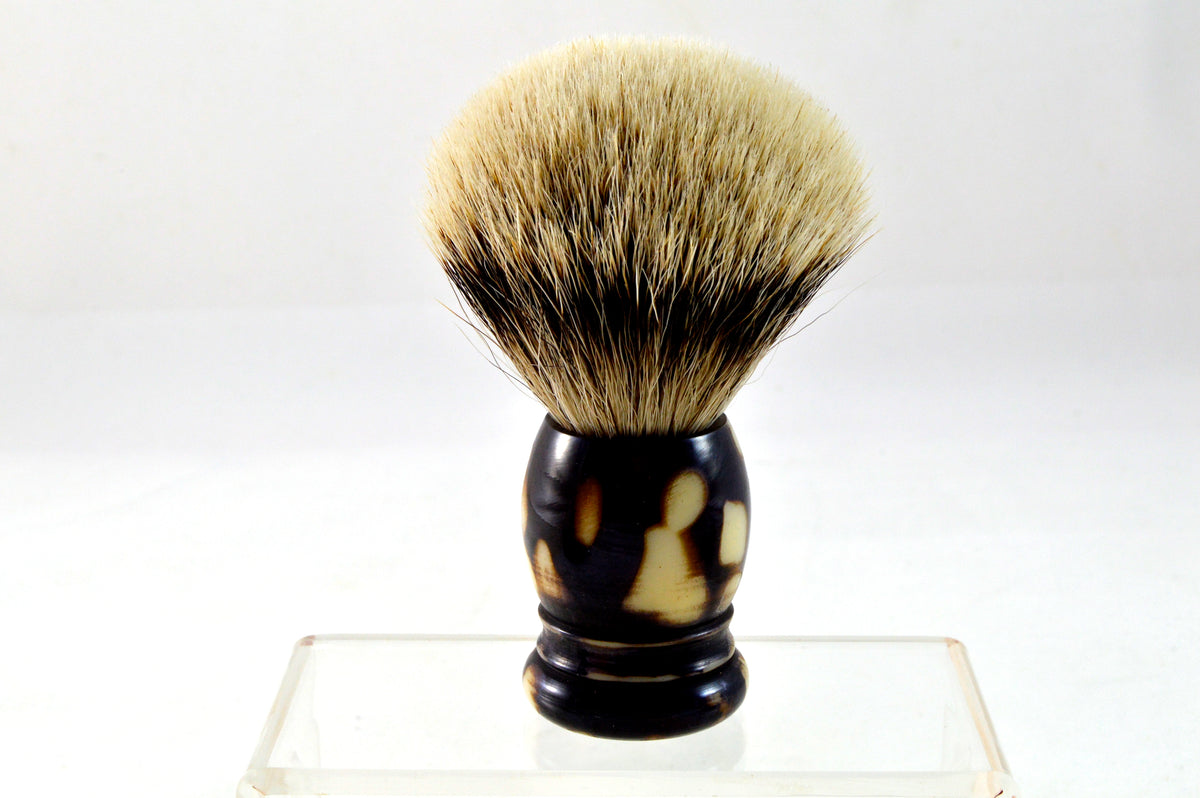 Braun Beige Premium Silberspitz 20mm mit Griff aus Edelkunstharz