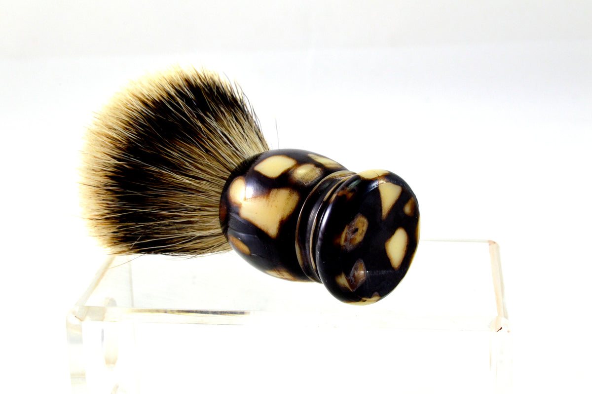 Braun Beige Premium Silberspitz 20mm mit Griff aus Edelkunstharz