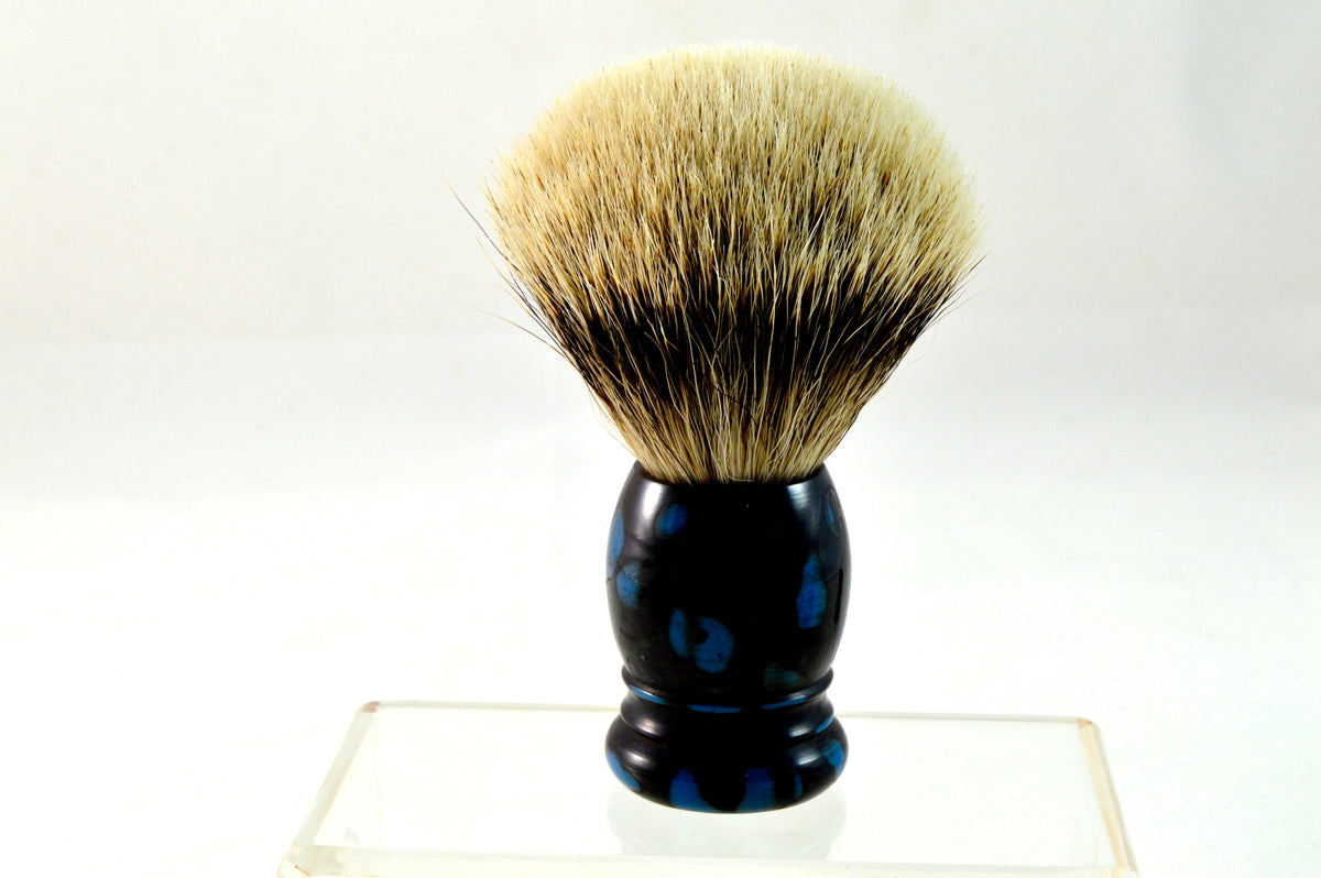 Schwarz Blau Premium Silberspitz 20mm mit Griff aus Edelkunstharz