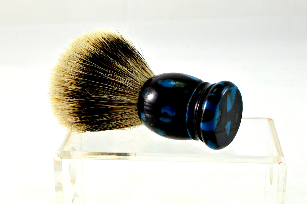 Schwarz Blau Premium Silberspitz 20mm mit Griff aus Edelkunstharz