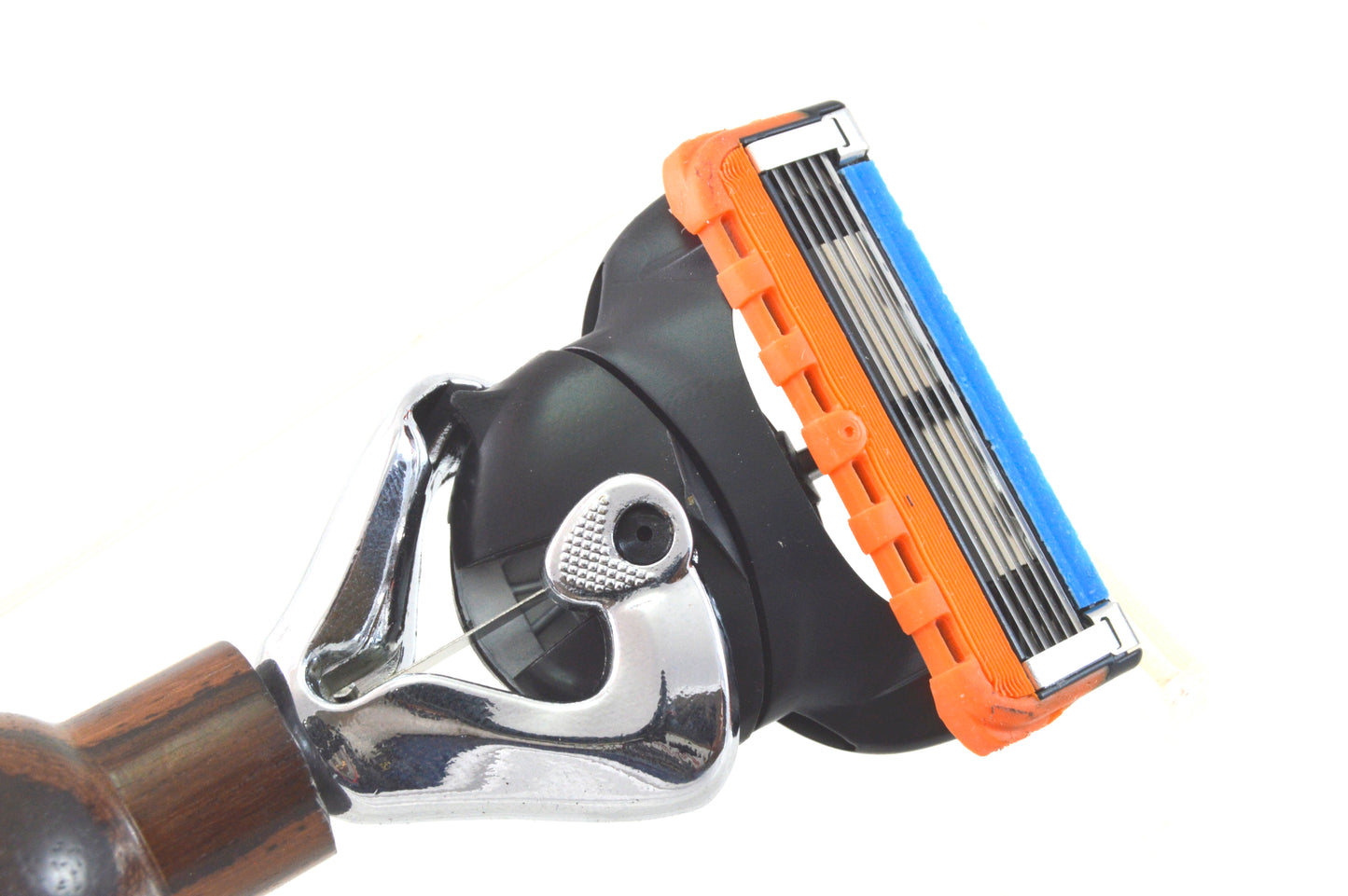 Reiserasierer Fusion (Flex-System) Palisander in echt Leder Tasche