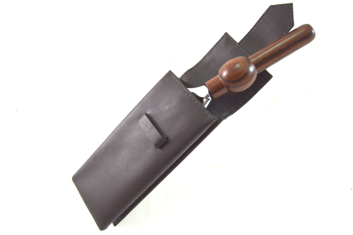 Reiserasierer Fusion (Flex-System) Palisander in echt Leder Tasche