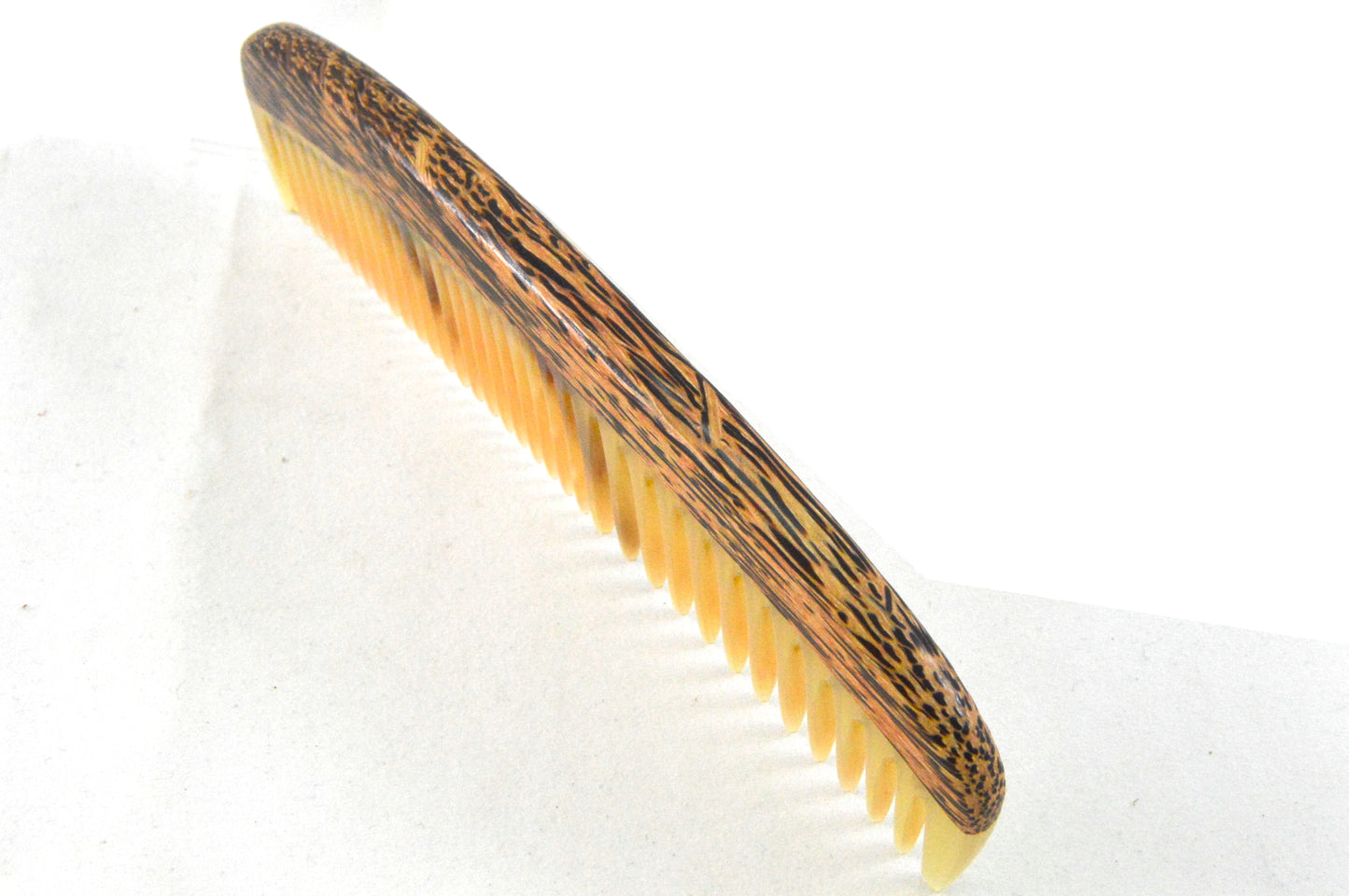 Taschenkamm aus Zebu und Tigerholz