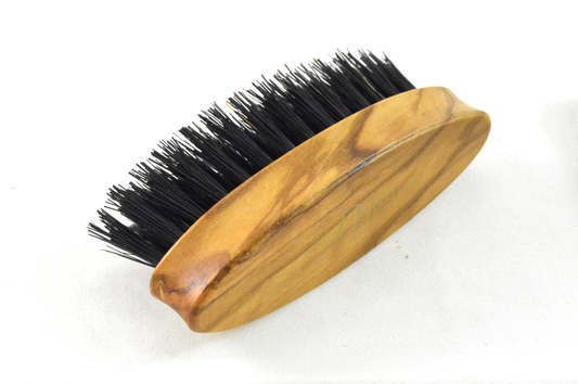 Bartbürste oval Olivenholz mit Anteil 1.Schnitt
