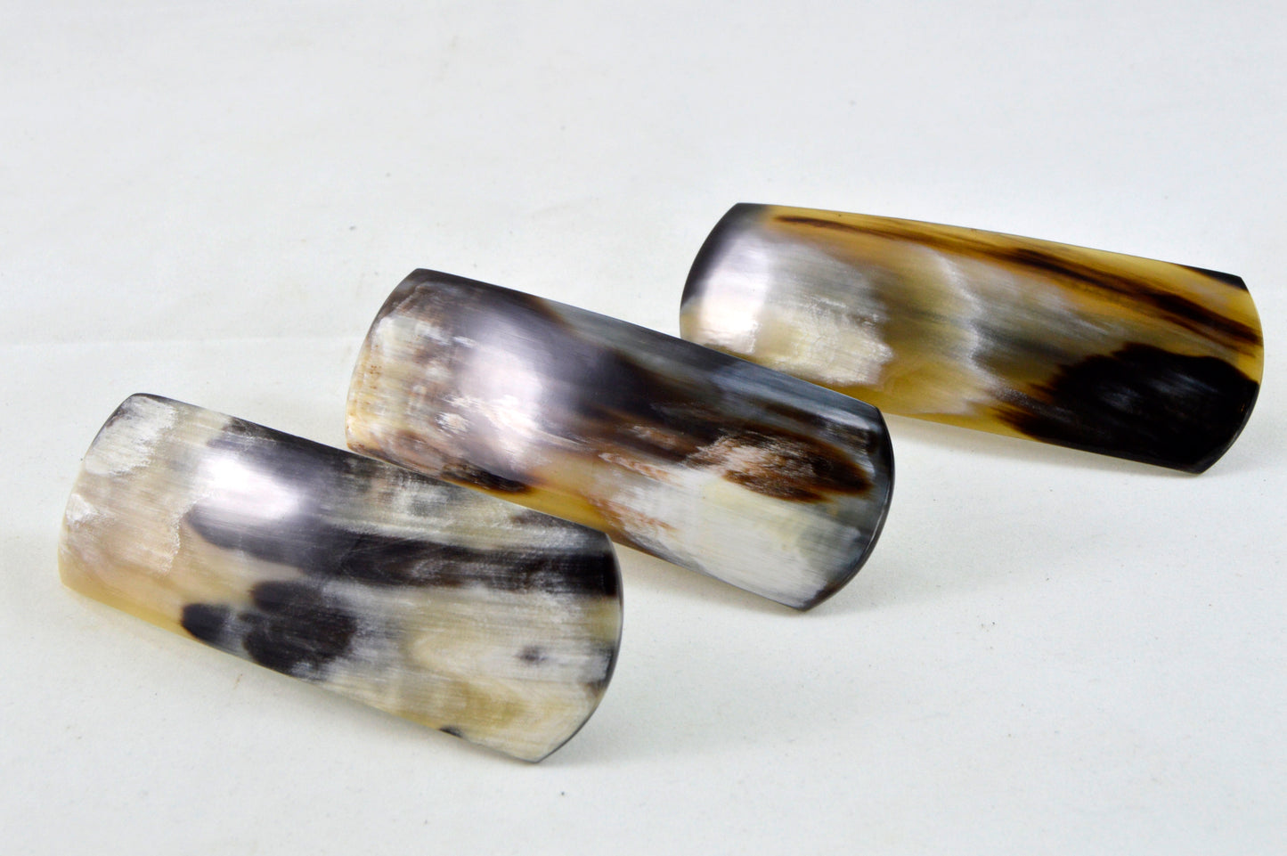 Horn Haarspange mittel (abgerundete Form)