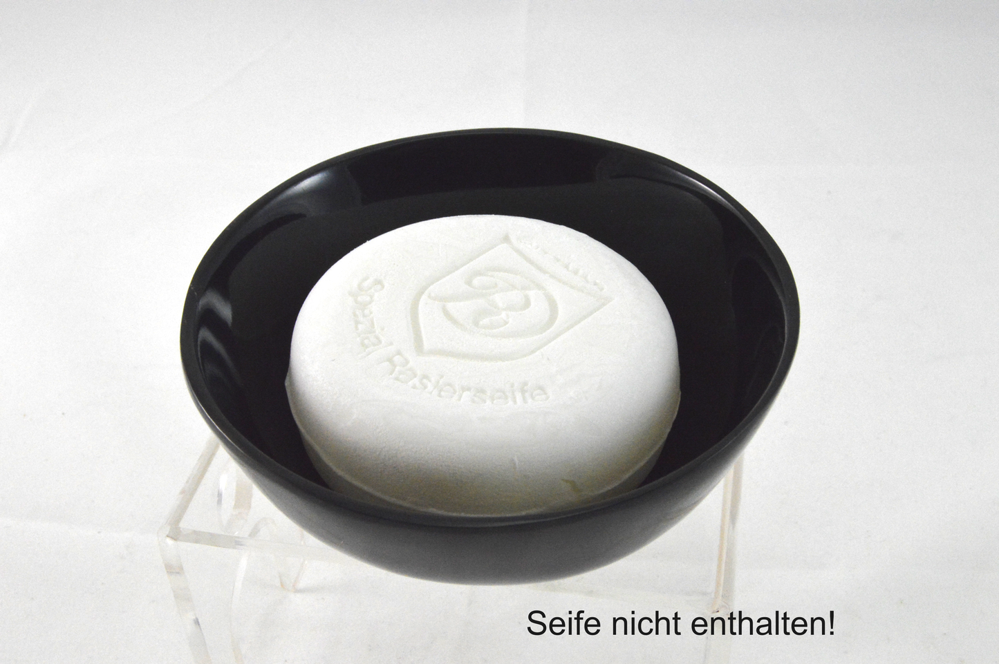 Rasierseifenschale aus Büffelhorn Natur -schwer-