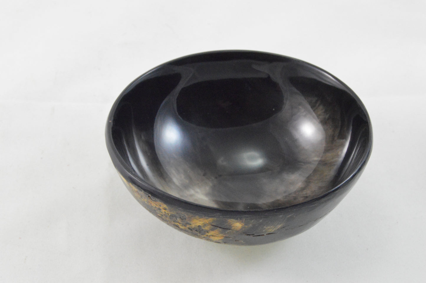 Rasierseifenschale aus Büffelhorn Natur -schwer-