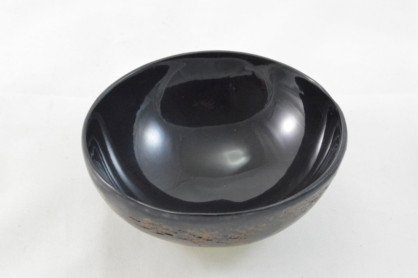 Rasierseifenschale aus Büffelhorn Natur -schwer-