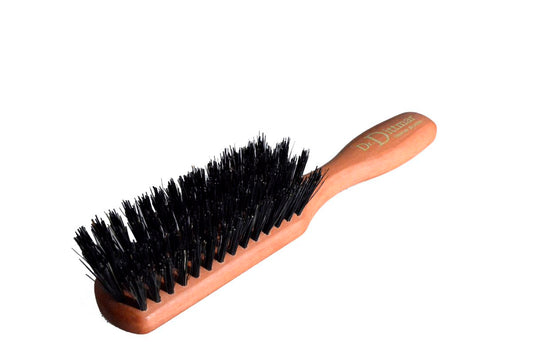 Reine Borste Haar- oder Bartbürste aus Birnbaumholz