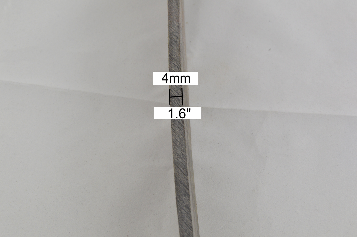 Büffelhorn Streifen 49-51cm Länge / 4+mm Stärke