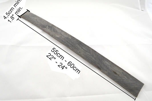 XXL Büffelhorn Streifen 55-60 cm Länge / 5,5+mm Stärke