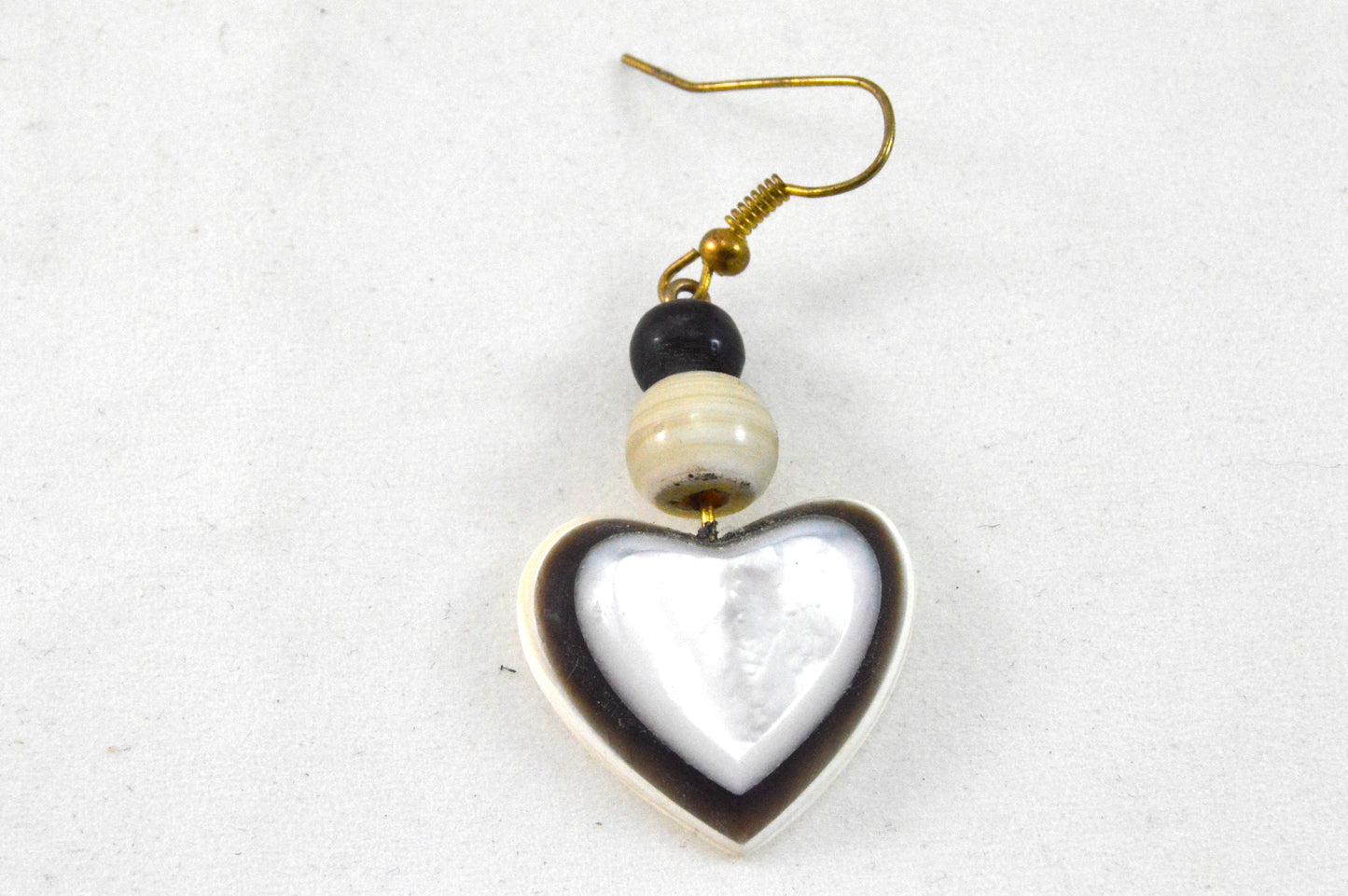 Stud earrings genuine mother of pearl with 925 silver plug