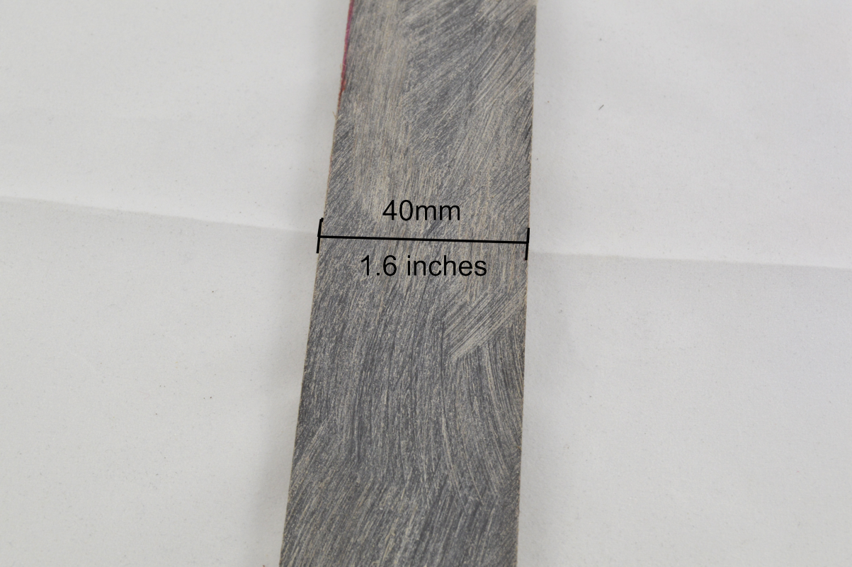 Büffelhorn Streifen ca.40cm Länge / 4,0-5,0mm Stärke